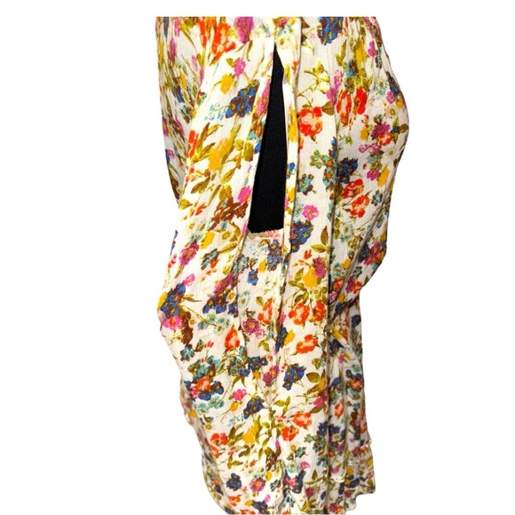 Jessica Simpson Bohemian Whimsical Floral Peasant Mini Summer Dress M - Picture 5 of 9